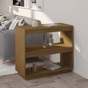 Ormaric za knjige boja meda 80x35x71 cm od masivne borovine