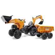 FALK 997W Ohišje CE 580 Super N pedalni traktor oranžne barve