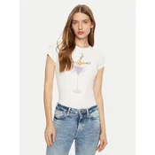 GUESS Majica TINI BOOTS R5 moder denim/sivka/pitaja/bela