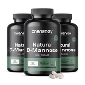 3x Naravna D-manoza 2000 mg, skupaj 540 kapsul