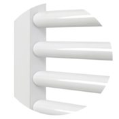 BIAL kopalniški dizajn radiator A100 Lines 530x1374 (Bela)