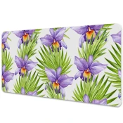 Decormat Podloga za pisalno mizo Vijolične cvetove 120x60 cm