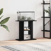 vidaXL Stojalo za akvarij črn hrast 60x30x60 cm inženirski les