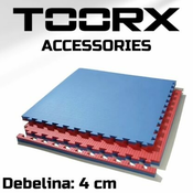 Toorx Tatami 1x1m 4cm rdeča-modra | Vrhunska podlaga za intenzivno vadbo in borilne športe – po naročilu (dobava 7 do 14 dni)