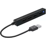 SPEED LINK SNAPPY SLIM USB Hub 4-Port black