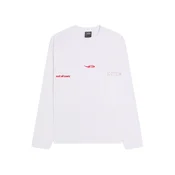 Bershka Majica OUT OF CORE  rdeča / bela