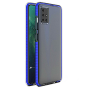 Futrola Spring clear TPU za Xiaomi Redmi Note 9/Redmi 10X 4G - Tamno plava KP8694