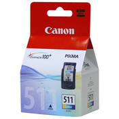 CANON CL-511 (2972B010), originalna kartuša, barvna, 9ml, Za tiskalnik: CANON MP240, CANON PIXMA MP240, CANON PIXMA MP260, CANON MP260, CANON MP480,