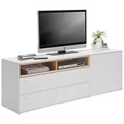NISKA KOMODA  170,3/60,2/43 cm  bela, boja hrasta
