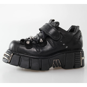 Čevlji usnje - Bolt Čevlji (131-S1) Črno - NEW ROCK - M.131-S1