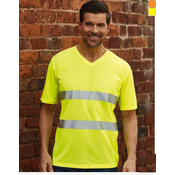Odsevna T-shirt majica Fluo V-izrez