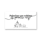 Personal Kartica kot povabilo za mizo - Sketch Izberite količino: 31 kos - 60 kos