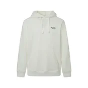 Pepe Jeans za moške. PM582710 Mikina Sedric P bela (L), Priložnostno, Organski bombaž, Trajnostni