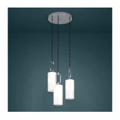 Eglo 390128 - Lestenec na vrvici MAJANA 3xE27/40W/230V sijajni krom