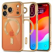 Overboard Komplet ovitkov Electro MagSafe za iPhone 17 Pro - zlat + zaščita za zaslon