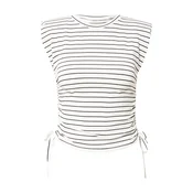 Mexx Ženska majica Stripe top DI2049023W, Prugasta, Crveno-bela
