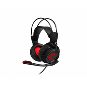 MSI DS502 Slušalice Žicano Obruc za glavu Igranje Crno, Crveno