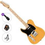 Fender Squier Affinity Series Telecaster LH MN BPG Basic SET Butterscotch Blonde Elektricna gitara