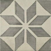 Kamena podna plocica (25 x 25 cm, Svijetlosive boje/Crne boje/Bijele boje)