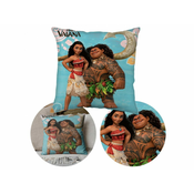 Disney Vaiana Modri kvadratni dekorativni vzglavnik, dekorativni 40x40 cm, OEKO-TEX