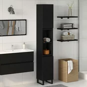vidaXL vidaXL Kopalniški kabinet Črna hrast 30x30x190 cm Inženirski les, (22011609)