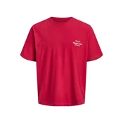 Jack & Jones Junior Majica JORNorberto rdeča/bela