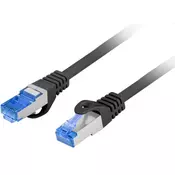 LANBERG Patch kabel CAT.6A FTP LSZH CCA 0.5M crni Fluke prošao