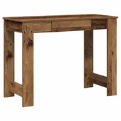 Vidaxl Pisalna miza starinski les 100x45x75 cm inženirski les
