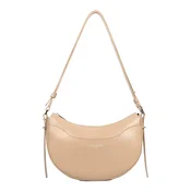 LANCASTER Paris Ročna torbica Lancaster Sac demi lune Zippé Suave Ace Beige Foncé bež