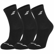 Carape za tenis Babolat 3 Pairs Pack Socks Junior - black/black