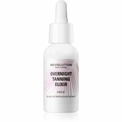 Makeup Revolution Beauty Tanning Overnight Elixir samoporjavitveni serum za obraz za noč 30 ml