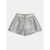 United Colors Of Benetton Kratke hlače iz tkanine 48UHC903D Siva Regular Fit