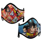 Dragon Ball paket od 2 različite dječje maske za lice, 6-9 god