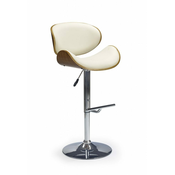 eoshop Barski stol H44, oreh/krema