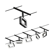 Paulmann 94485 - SET 5xLED/4,8W Lestenec na vrvici FRAME 230V črna