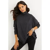 Cool & Sexy Ženska bluza EY1049, Antracitna