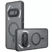 Hibridni ovitek PureFrost MagSafe za Nothing Phone (3a) - black