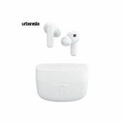 URBANISTA ATLANTA brezžične slušalke, bluetooth 5.2, TWS, ANC, do 34 ur predvajanja, upravljanje na dotik, IPX4 vodoodpornost, USB Type-C, bele (Pure White)