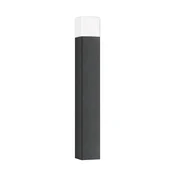 LCD Linusova luč za pot, grafitna, višina 85 cm, aluminij, opalno steklo - Sodobni - grafit, opalno bela