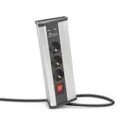 Delight kutna utičnica s prekidačem 3 x 250 V, 16 A, 2 x USB 20483S