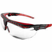 Zaščitna očala HONEYWELL Avatar OTG prozorno varnostno steklo, okvir črn/rdeč