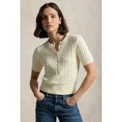 Polo Ralph Lauren pulover s kratkimi rokavi ženski bombažen
