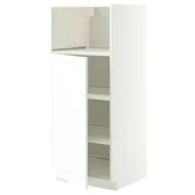 METOD Visoki element za ugradne uredaje, bela Enköping/bela im. drveta, 60x60x140 cm