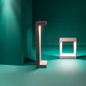 Zambelis LED luč za poti E192 iz betona, višina 70 cm - Sodobni - siva