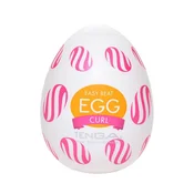 Tenga Egg Wonder Curl Intimate Device - Compact, Textured, Single Piece TE039B