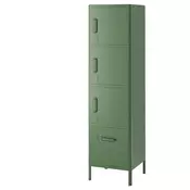 IDASEN Visoki element s fiokom i vratima, tamnozelena, 45x172 cm