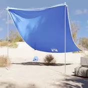 Vidaxl vidaXL Nadstrešek za na plažo z utežmi, moder, 214 x 236 cm
