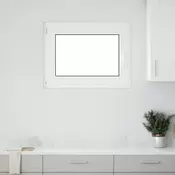 vidaXL Okno za klet RISOR Antracit 80 x 70 cm PVC in steklo