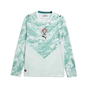 PUMA Portugal 2026 Long Sleeve Away Jersey Men, Football, White/Green Lagoon, XXL