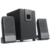 MICROLAB Aktivni drveni zvučnici M-100 2.1 10W RMS (5W, 2x2.5W)